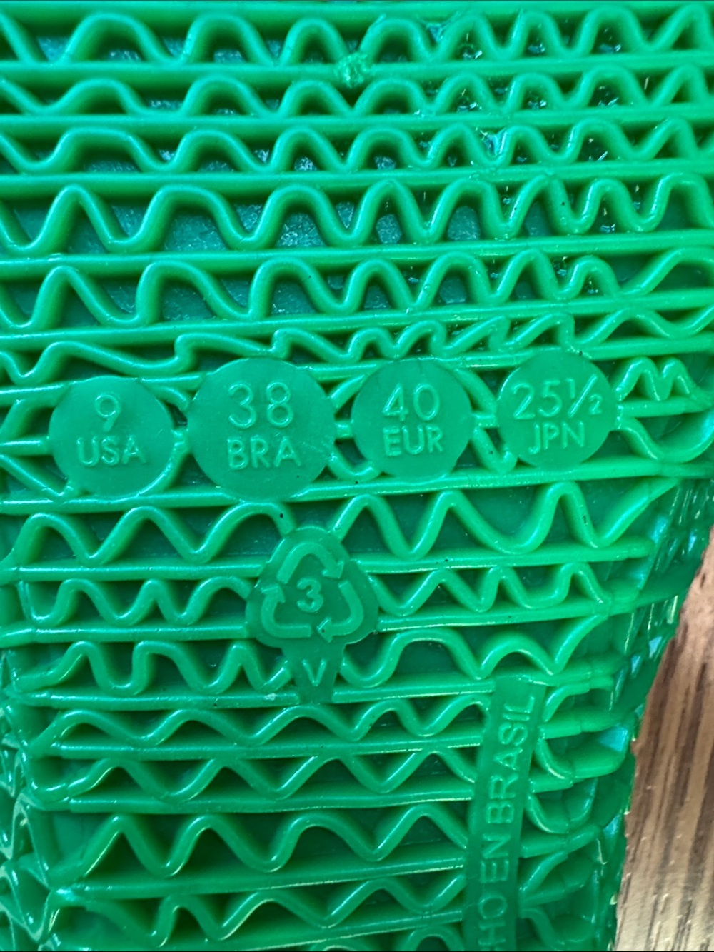 Melissa + Campana Kelly Green Lattice Jelly Flats Size  9 - Picture 8 of 10